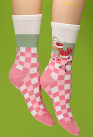 Strawberry picnic socks
