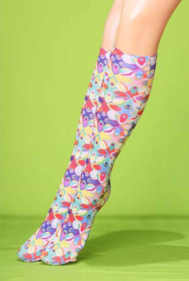 アブストラクトカラーニーハイ