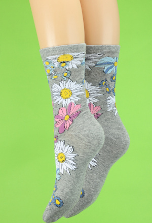 Spring time floral socks