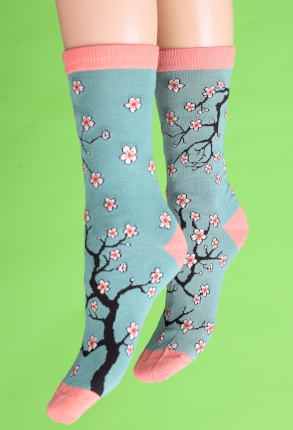Cherry blossoml socks