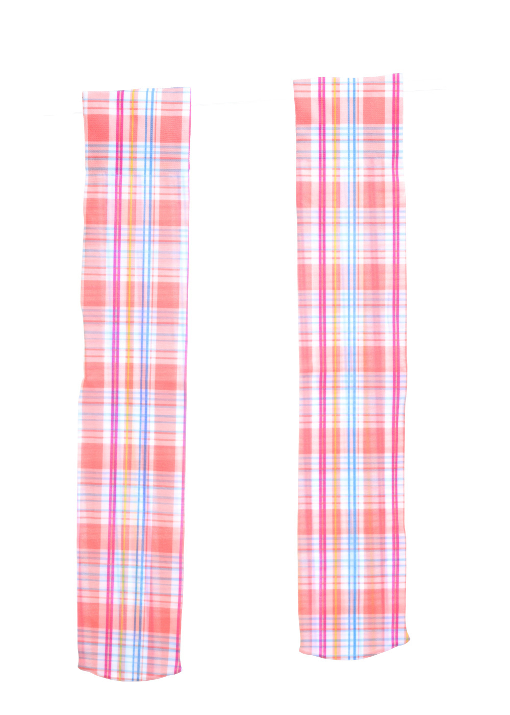 Orange plaid time knee hi