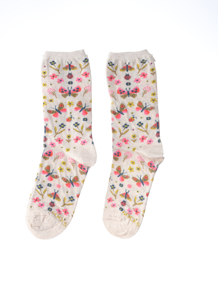 BUTTERFLY FLORAL SOCKS