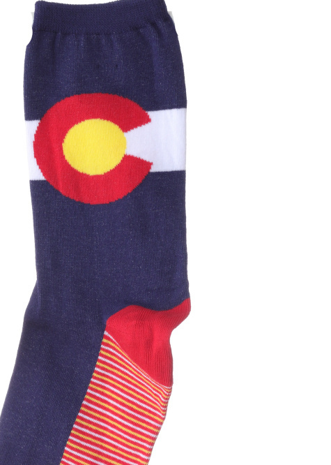 COLORADO STATE FLAG SOCKS