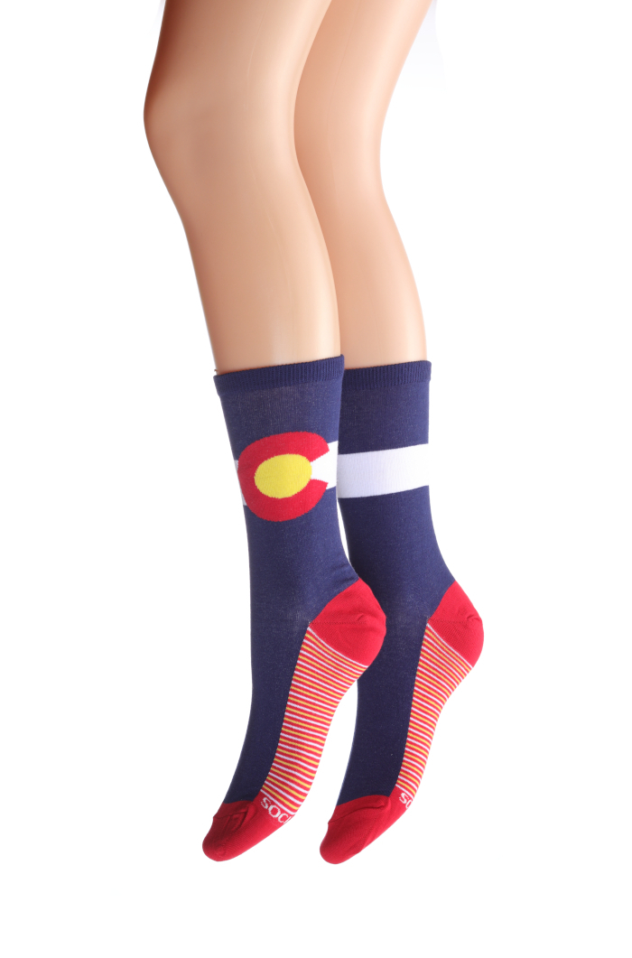 COLORADO STATE FLAG SOCKS