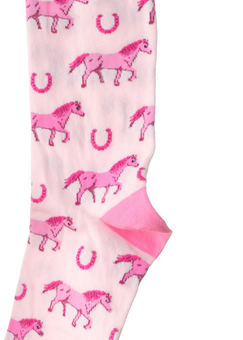 FUCHSIA HORSE SOCIETY SOCKS