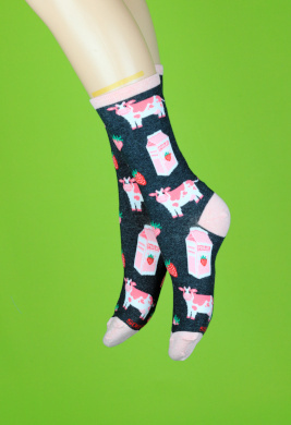 Strawberry milk socks