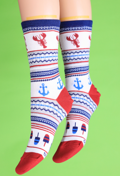 LOBSTER FAIR ISLE SOCKS