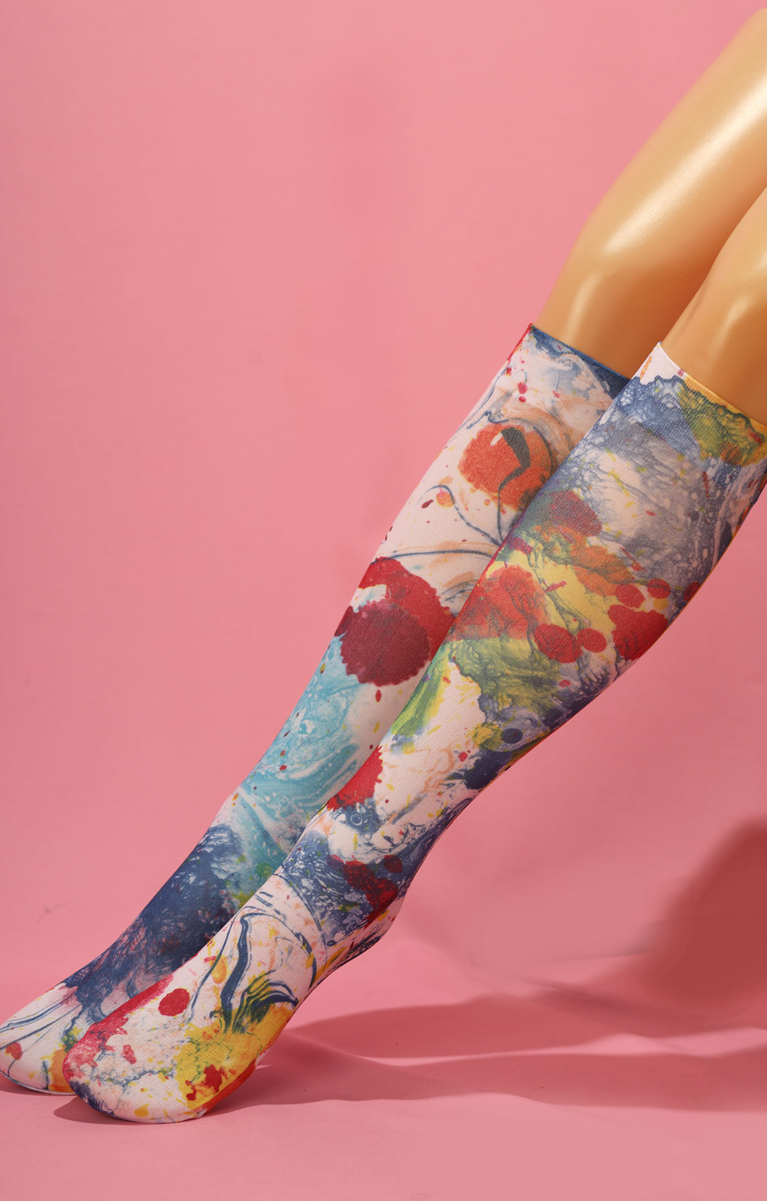 Splatter paint knee hi