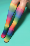Rainbow knee hi