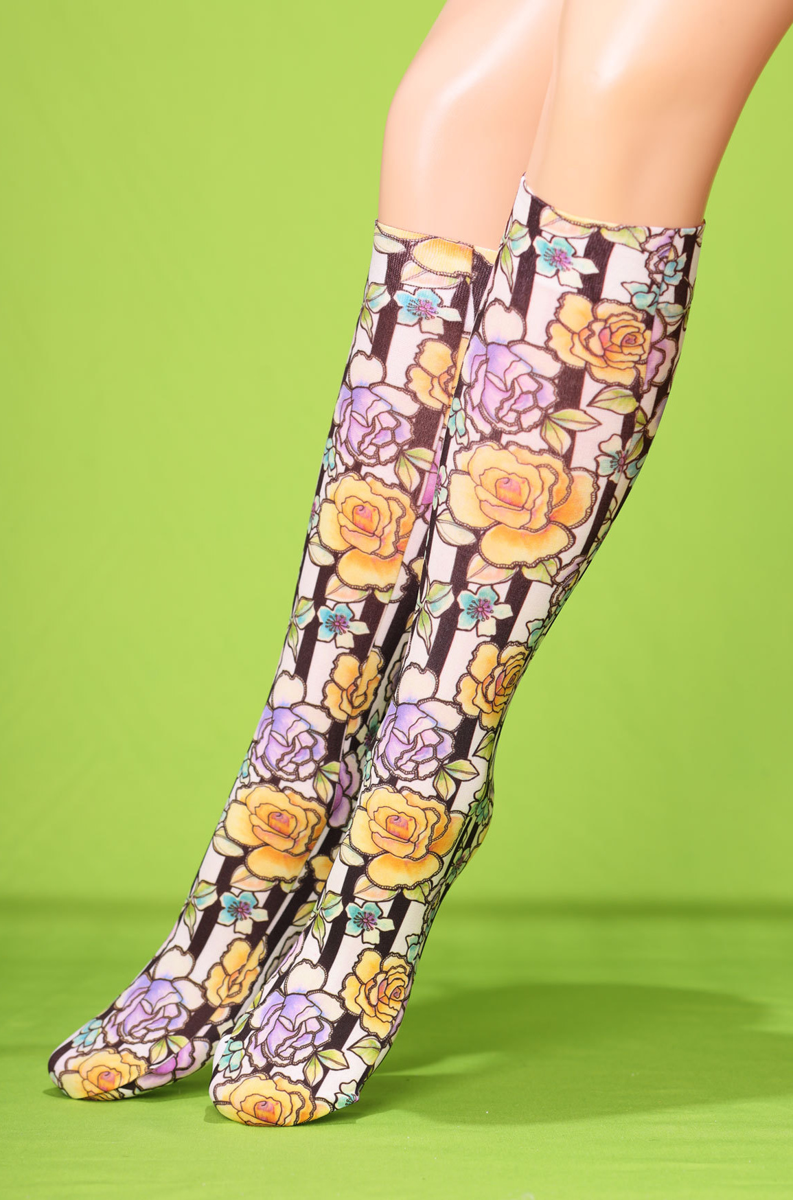 Roses&stripes knee hi