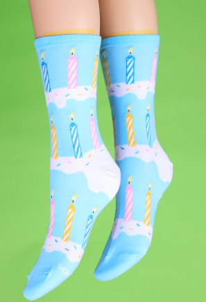 Birthday candles socks