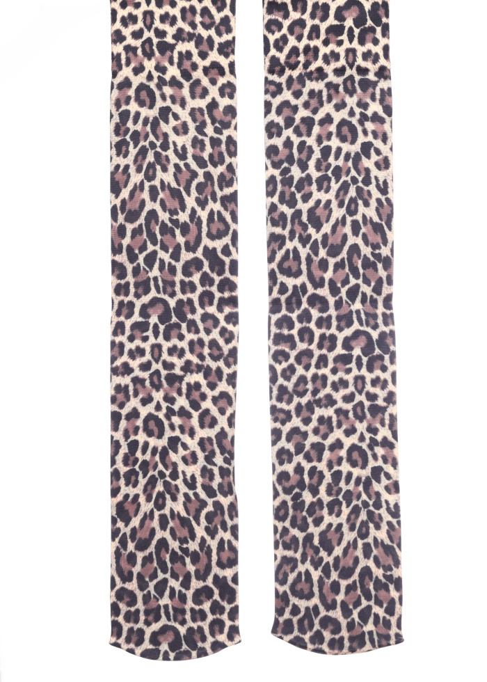 HAIRLY LEOPARD KNEE HI