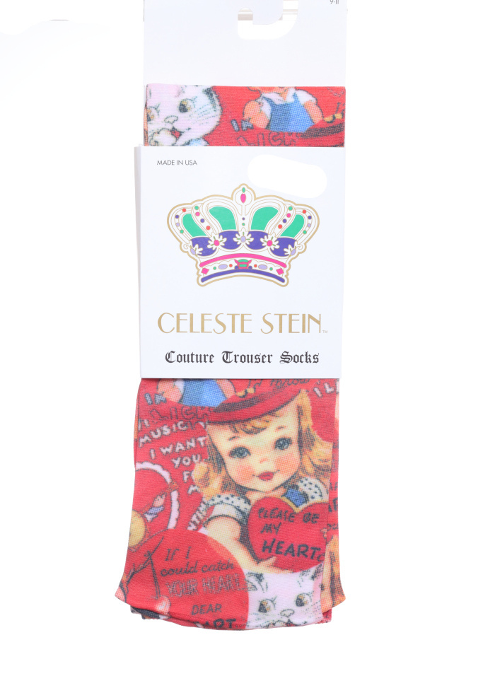 VINTAGE HEART KNEE HI