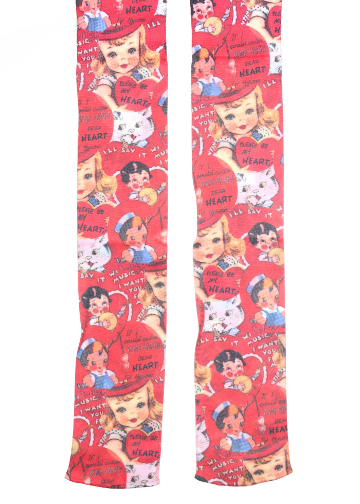 VINTAGE HEART KNEE HI
