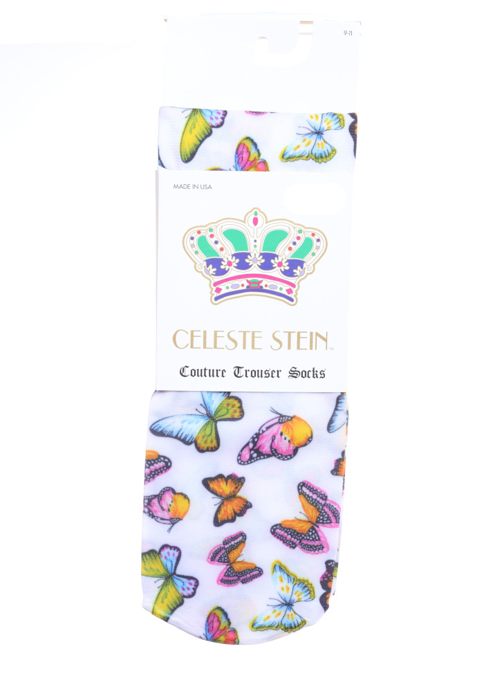 WHITE BUTTERFLY KNEE HI