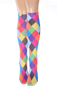 Harlequin knee hi