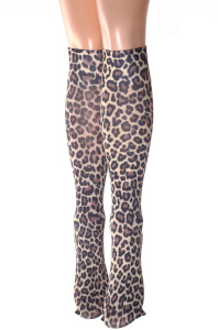 Hairly leopard knee hi