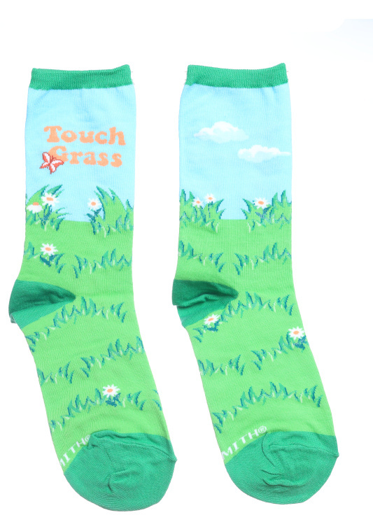 TOUCH GRASS SOCKS