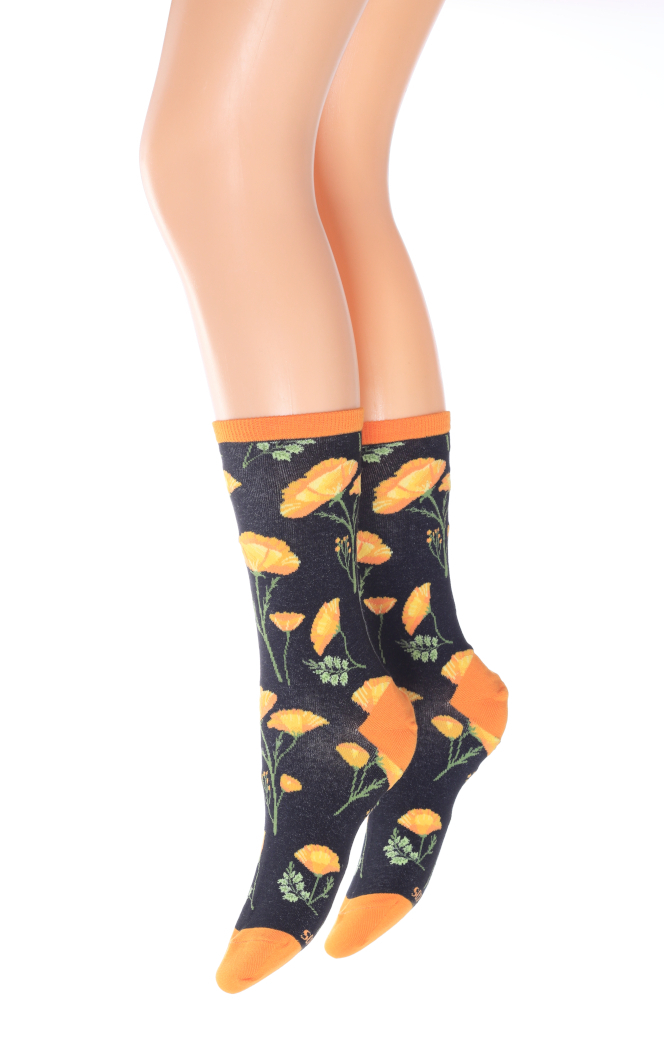 CALIFORNIA POPPIES SOCKS