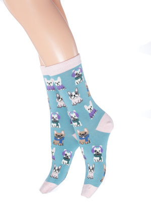 Frenchie dressing socks