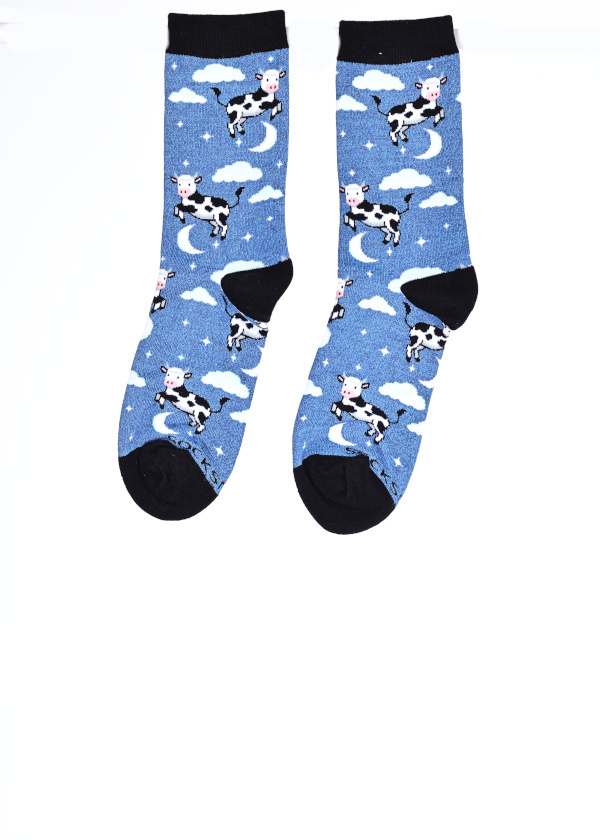 COW JUMPED OVER THE MOON SOCKS