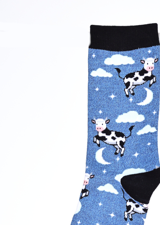 COW JUMPED OVER THE MOON SOCKS