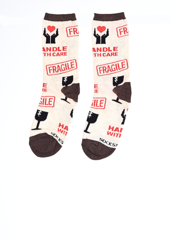 HANDLE WITH CARE SOCKS
